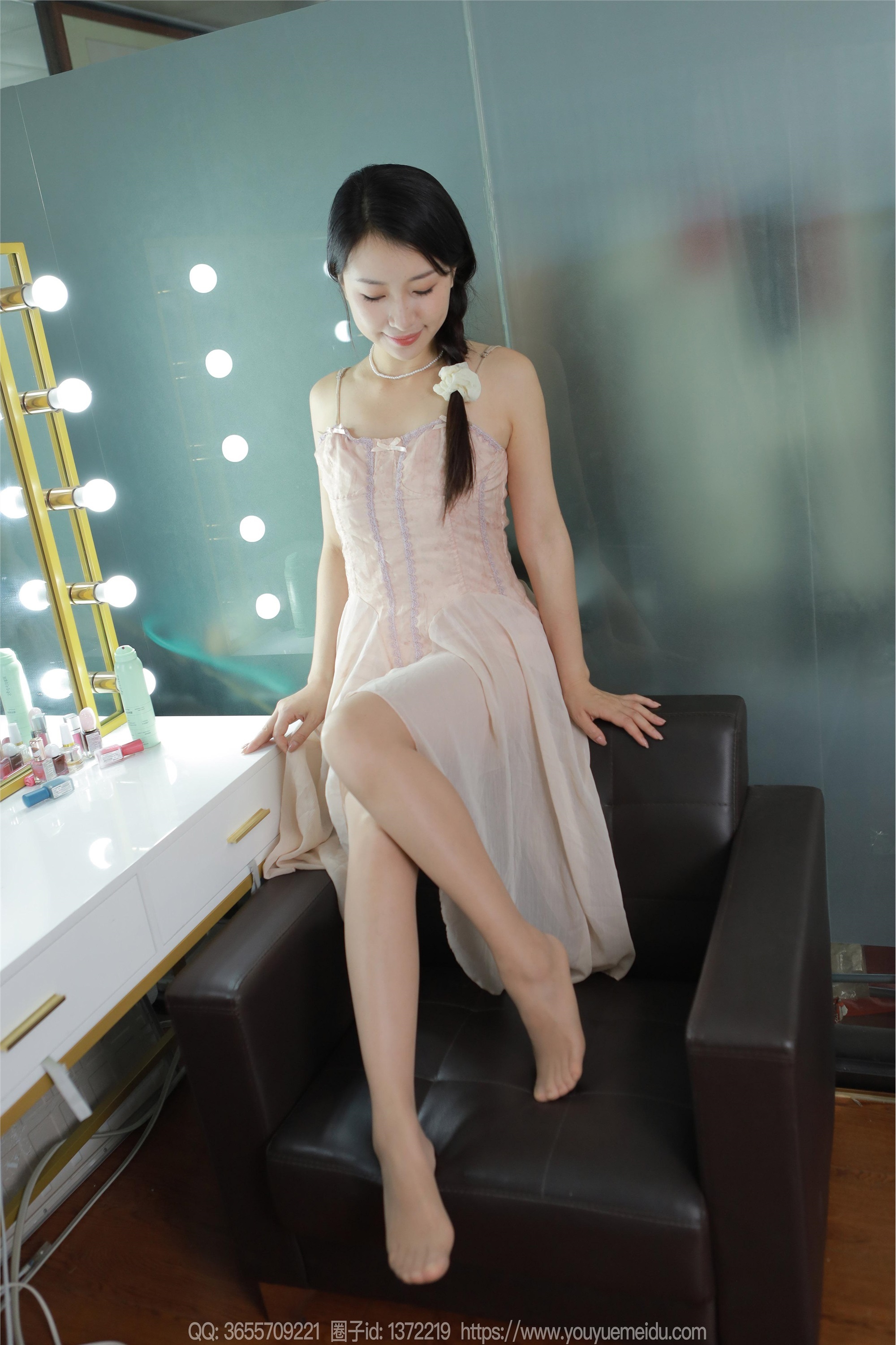 IESS异思趣向  2024.08.05 丝享家 1812 小婕《藕粉吊带裙》